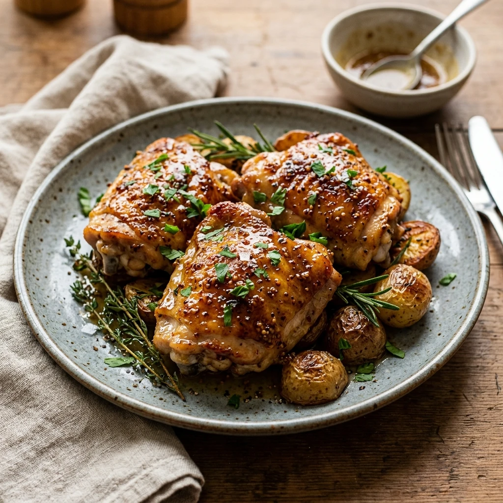 Honey Mustard Chicken Thighs