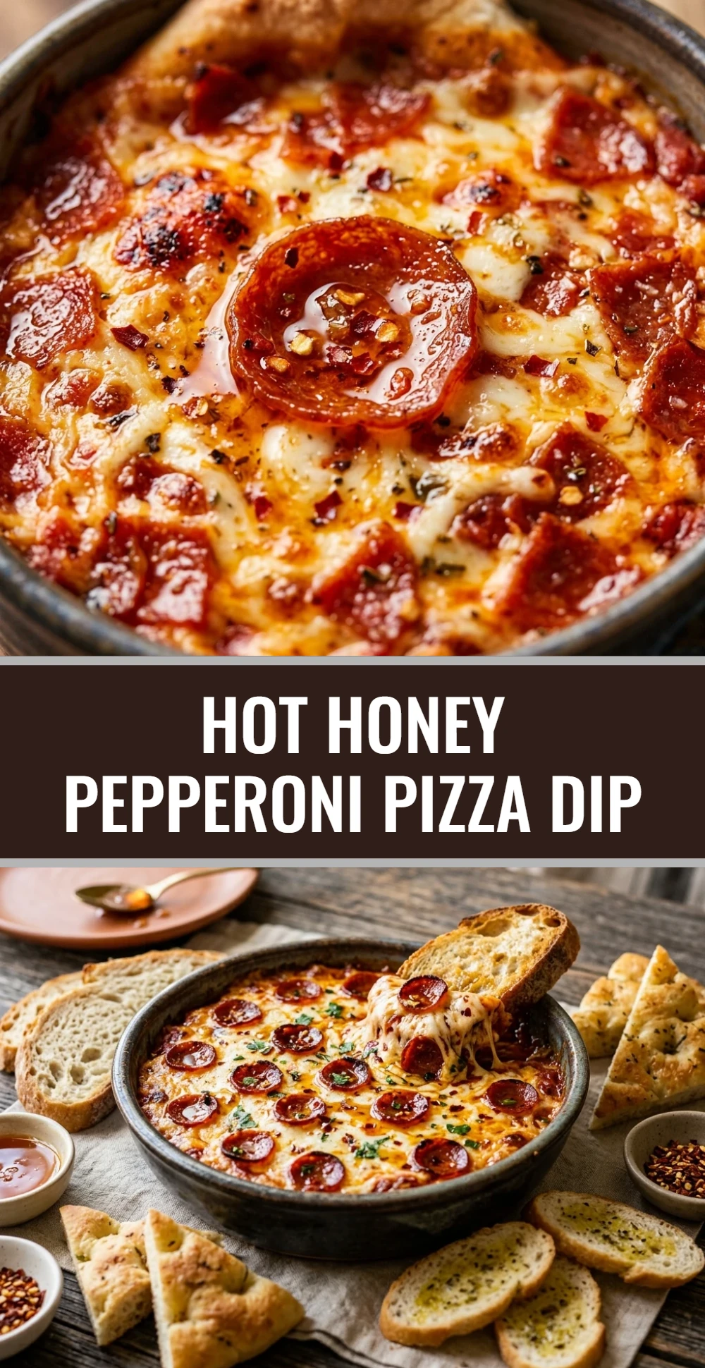 Hot Honey Pepperoni Pizza Dip