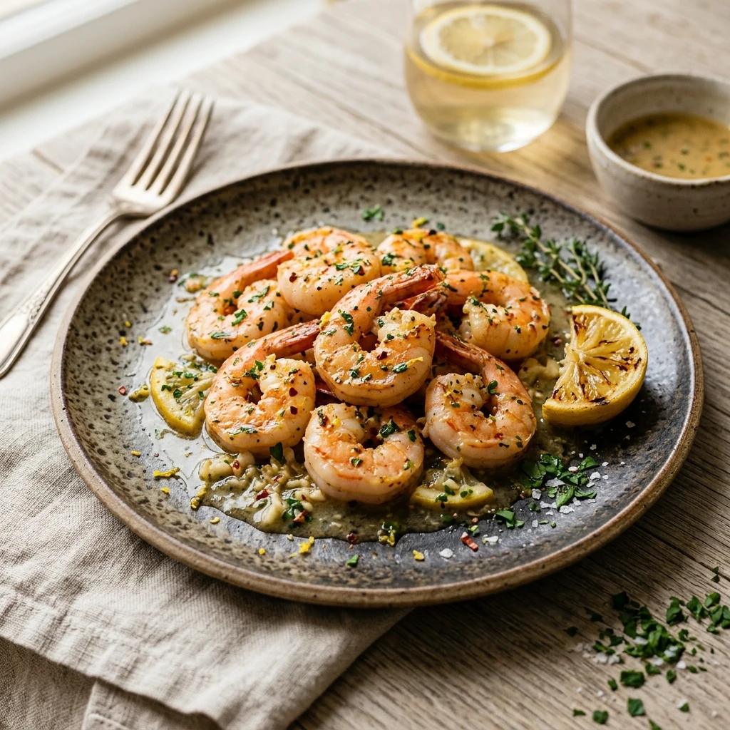 Lemon Garlic Butter Shrimp