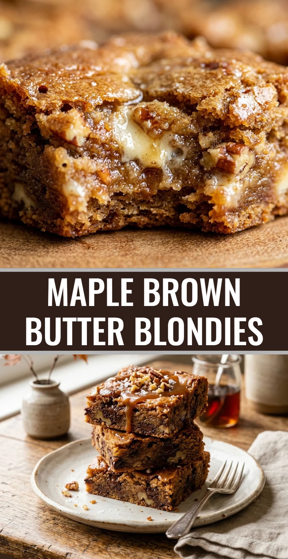 Maple Brown Butter Blondies