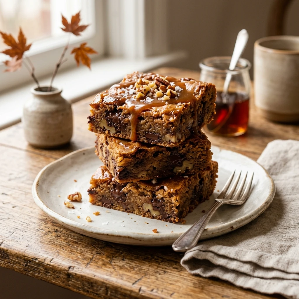 Maple Brown Butter Blondies