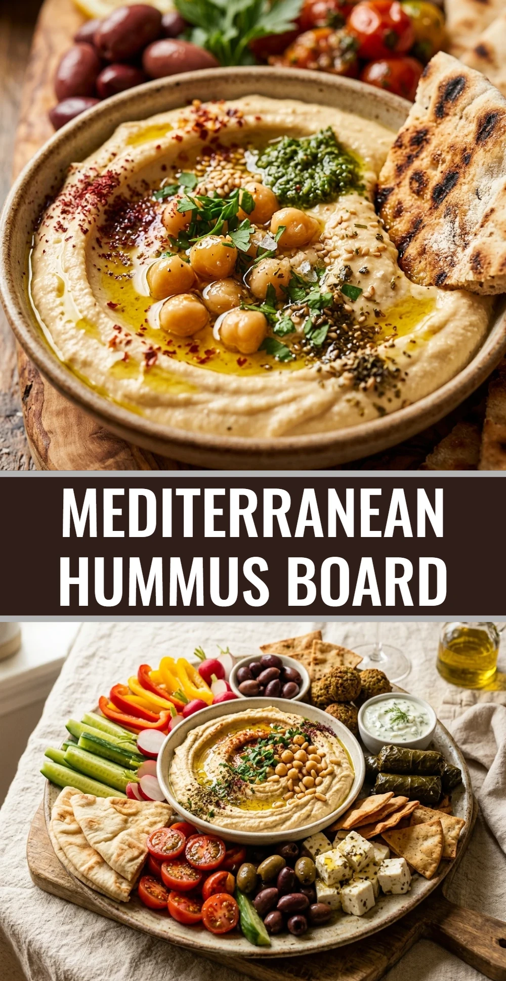 Mediterranean Hummus Board
