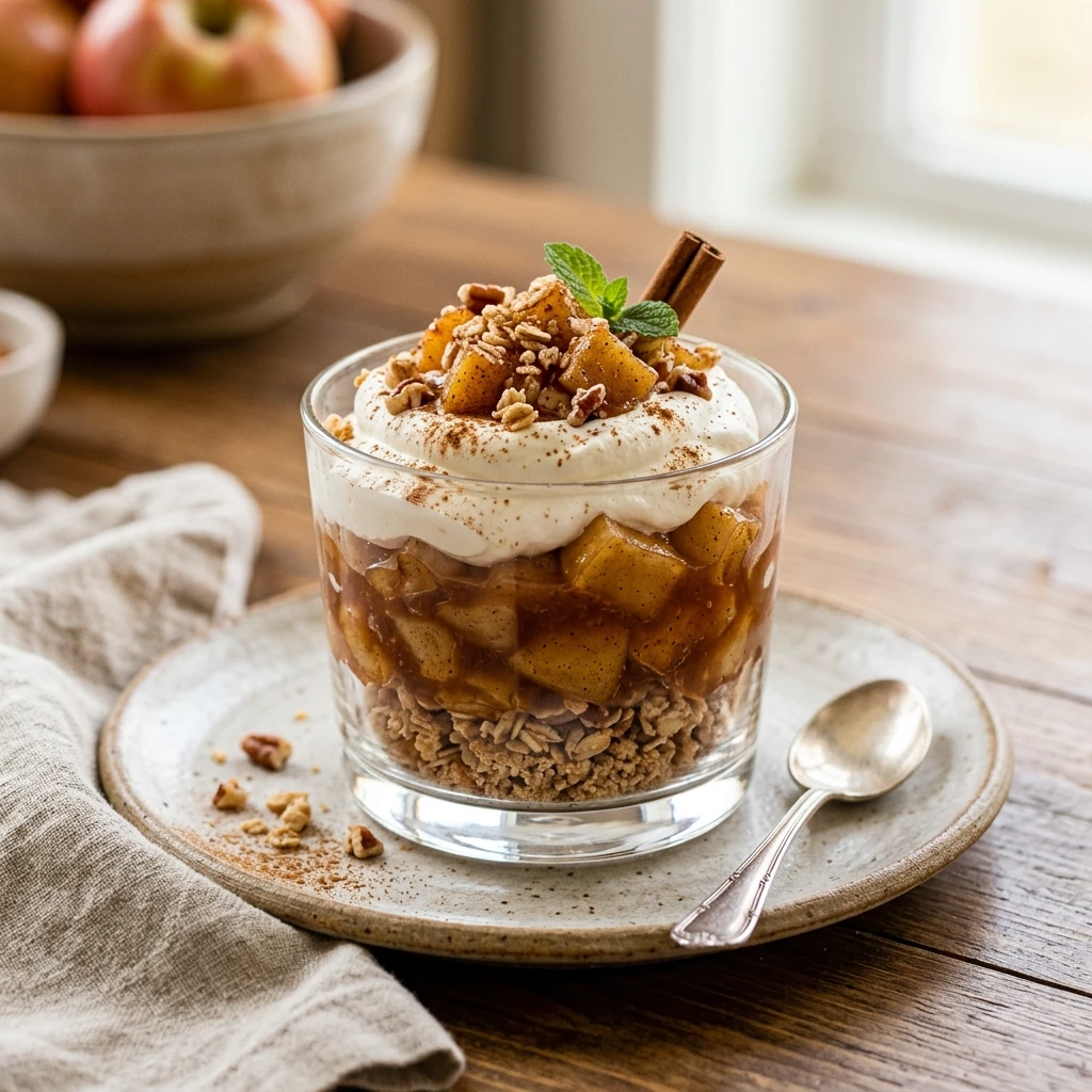 No Bake Apple Pie Cups