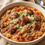One Pot Sausage And Orzo