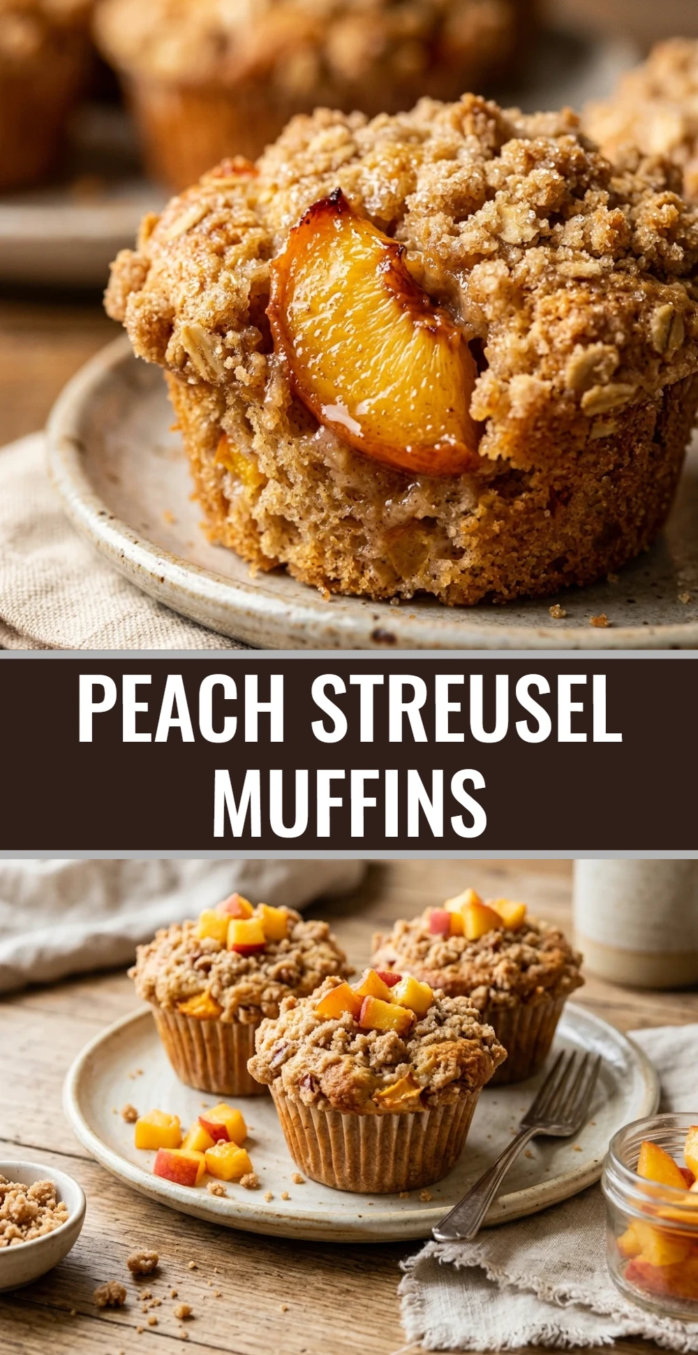 Peach Streusel Muffins