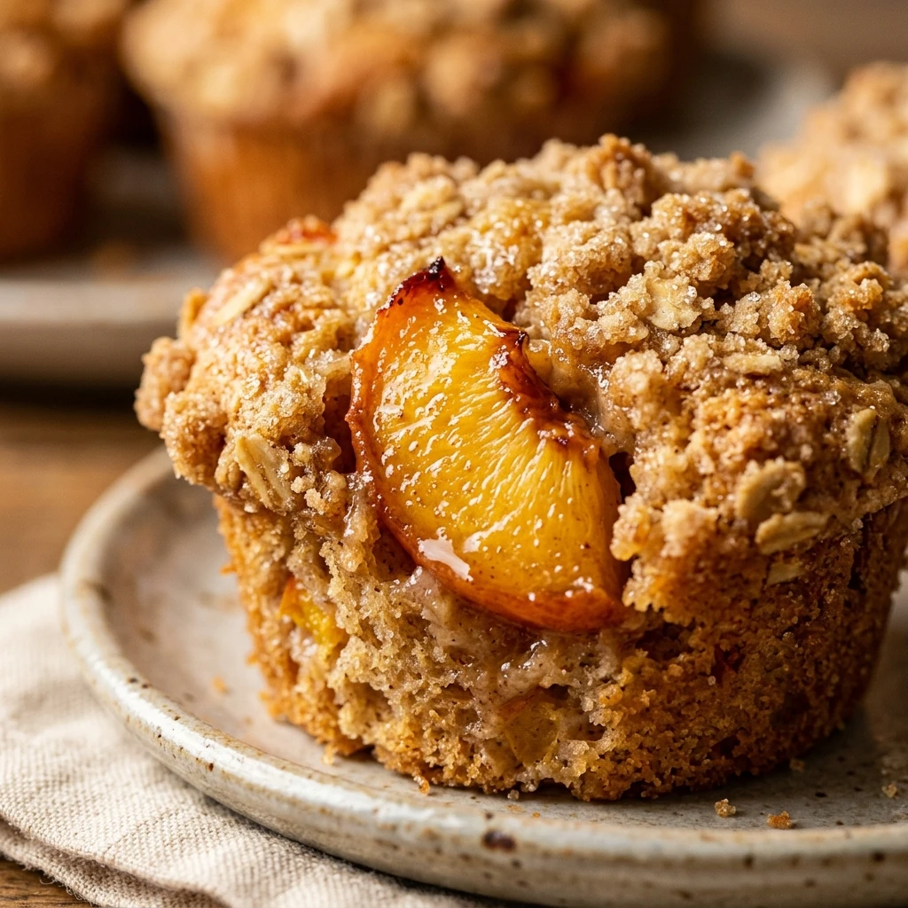 Peach Streusel Muffins