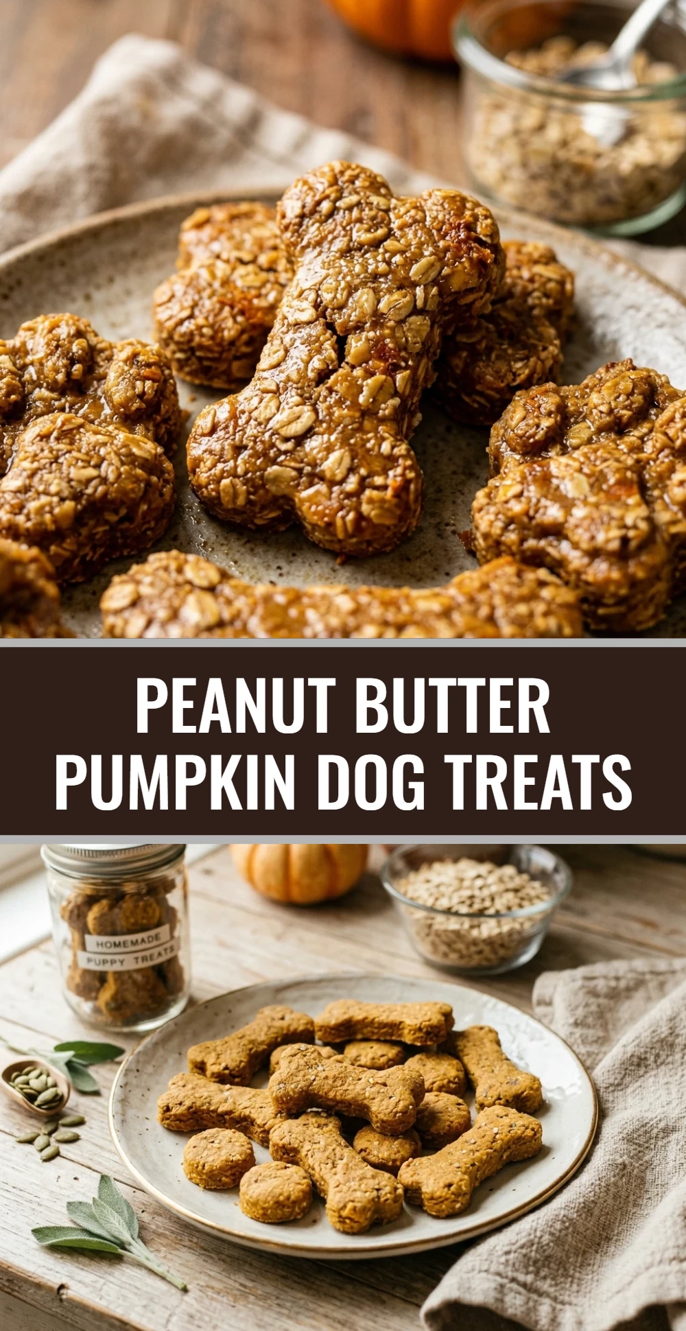 Peanut Butter Pumpkin Dog Treats
