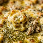 Pesto Chicken Tortellini Bake