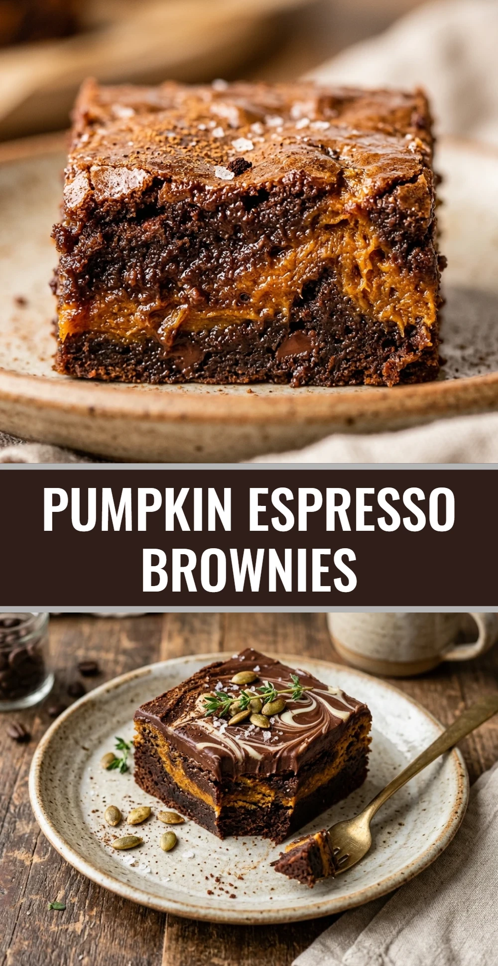 Pumpkin Espresso Brownies