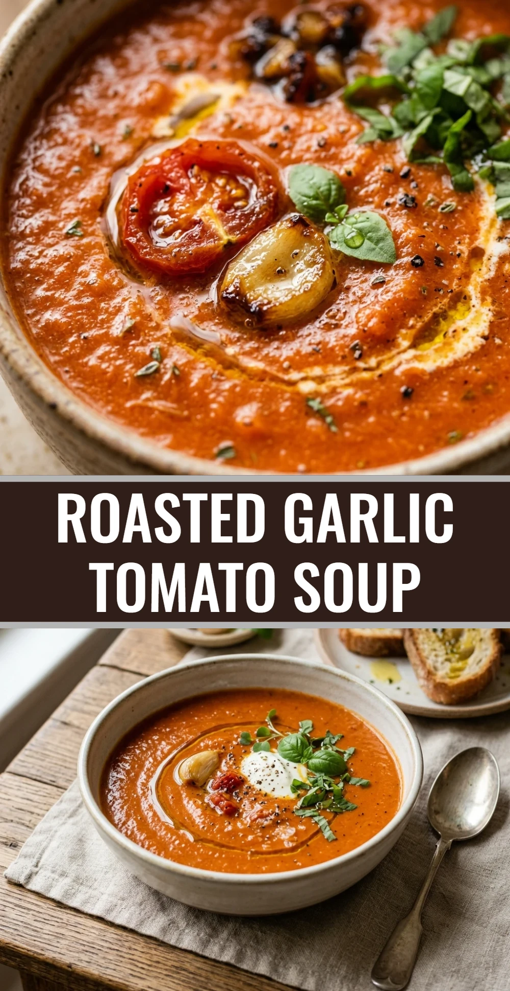 Roasted Garlic Tomato Soup