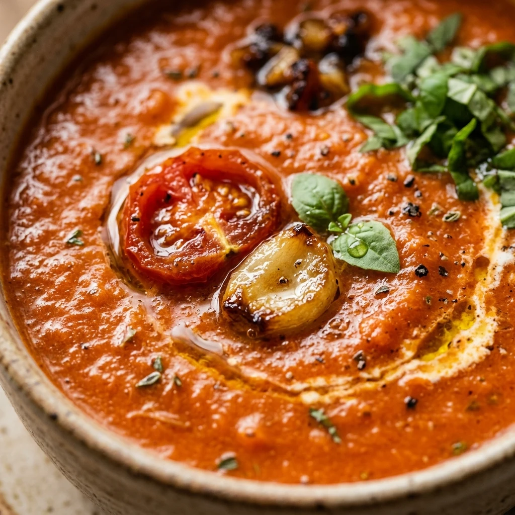 Roasted Garlic Tomato Soup