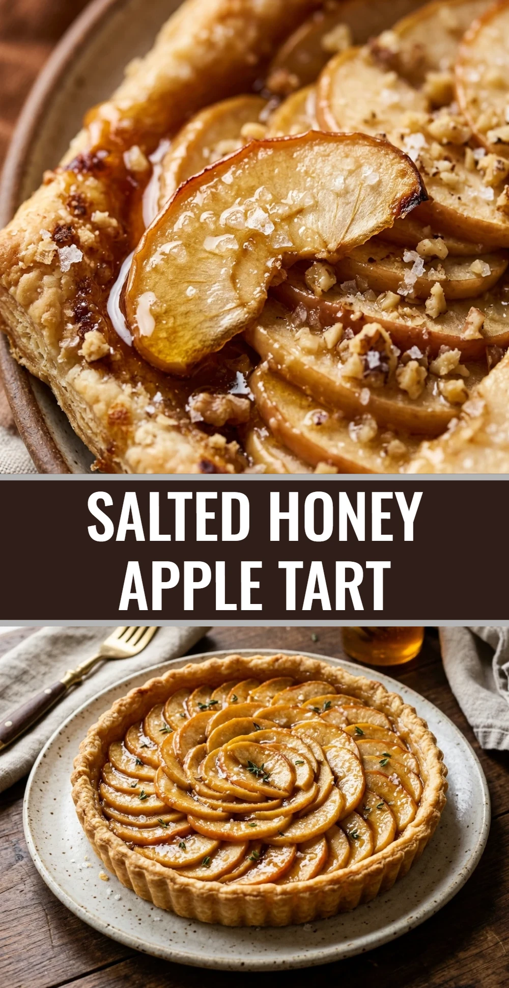 Salted Honey Apple Tart