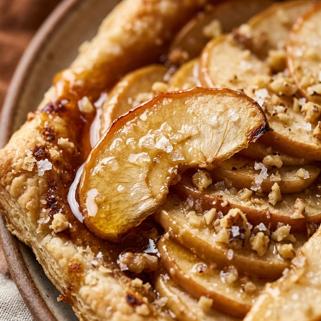 Salted Honey Apple Tart