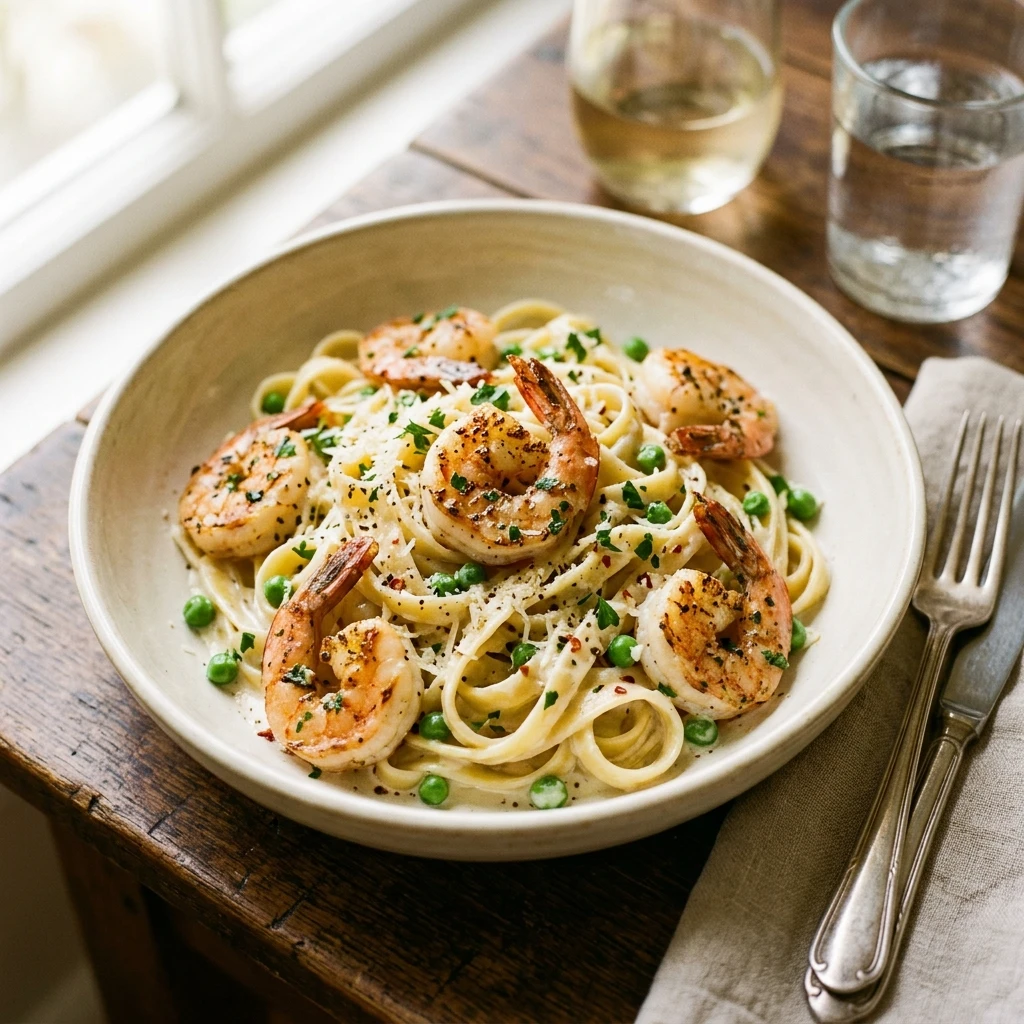 shrimp alfredo recipe
