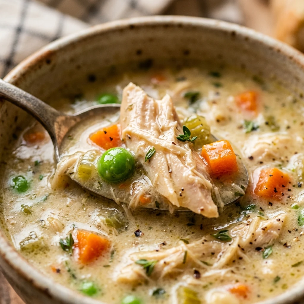 Slow Cooker Chicken Pot Pie Soup