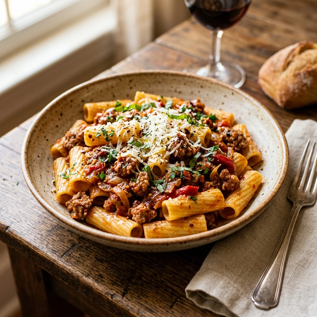 Spicy Italian Sausage Pasta