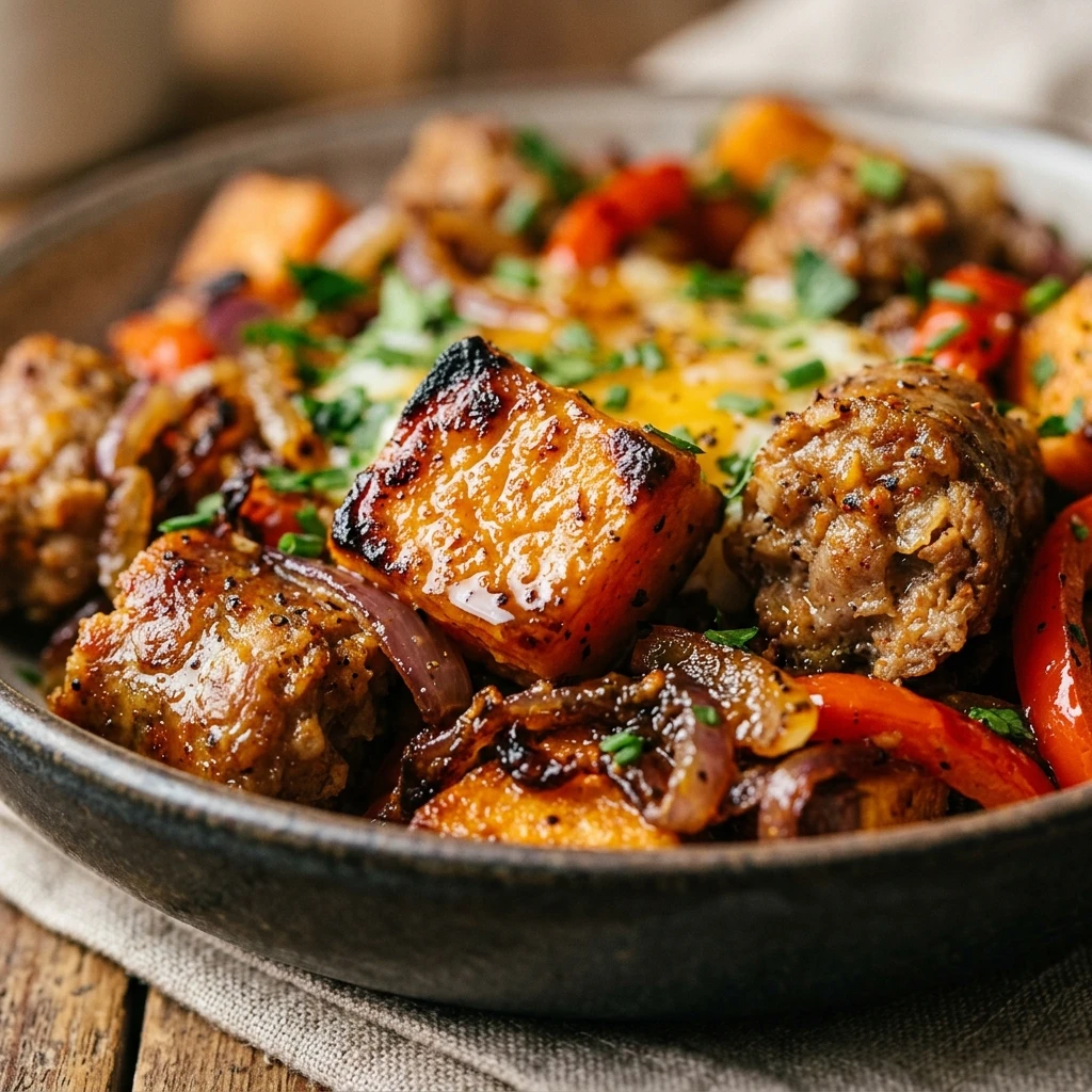 Sweet Potato Sausage Breakfast Hash