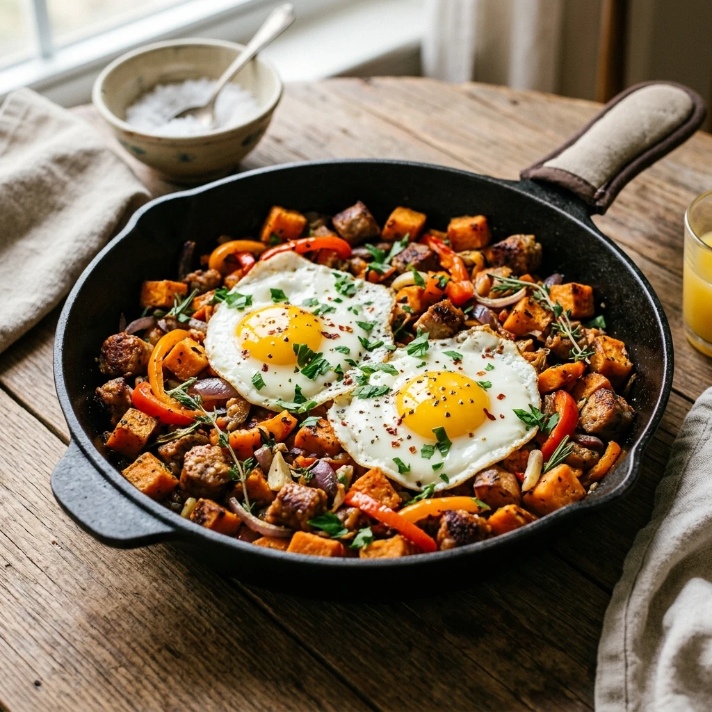 Sweet Potato Sausage Breakfast Hash